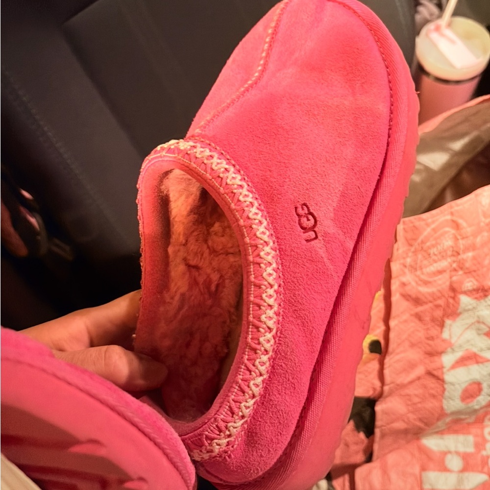 UGG Kids Vibrant Pink Slippers